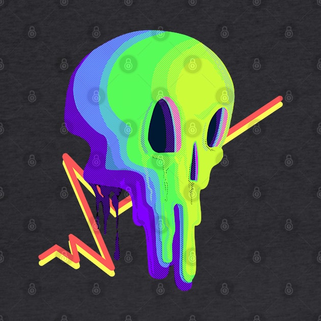 Bloopy Skull by Axton Kahler Art